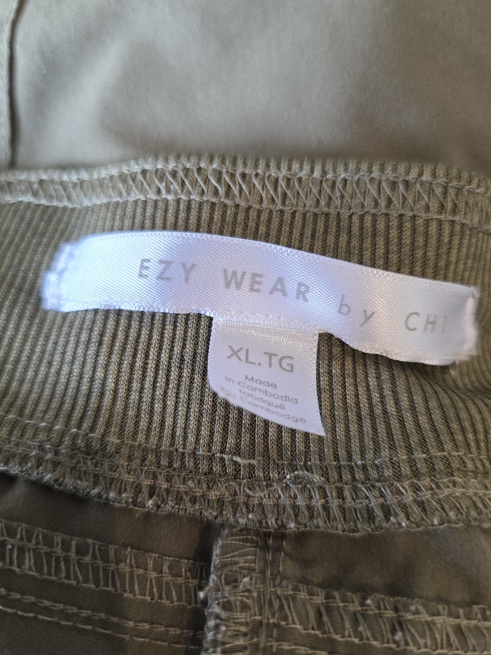 Olive Green Cargo Jogger Pants - Casual Utility Style - Picture 7 of 7